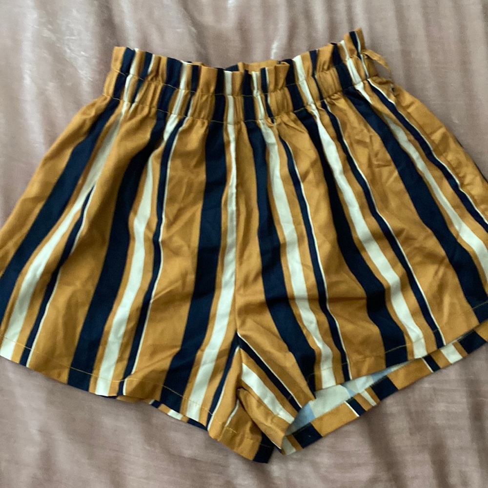 shein striped shorts
